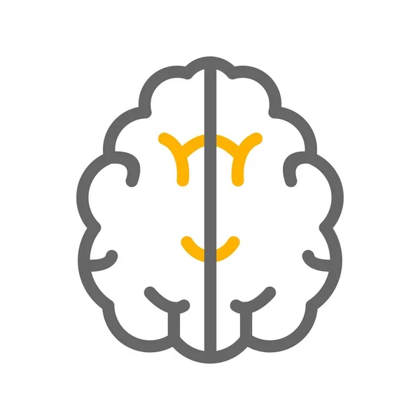 Vector Cerebro Icono Símbolo — Vector de stock