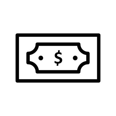 vektör Para Birimi Not simgesi 