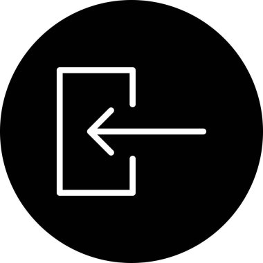 Sol vektör simgesi illüstrasyonu