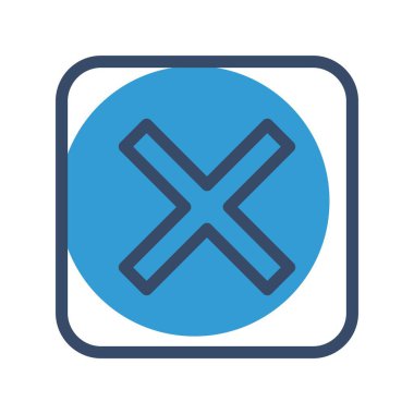 vektör İptal Edilen Simge Çizimi