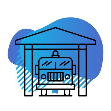 vektör Ateş İstasyonu simgesi 