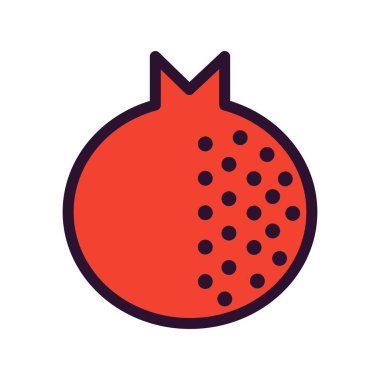 vektör nar simgesi simgesi