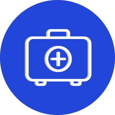  vektör Tıbbi çanta simgesi 