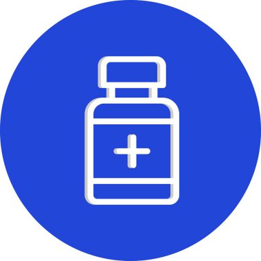 vektör Tıbbi şişe simgesi