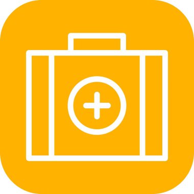 vektör Tıbbi Kutu simgesi 