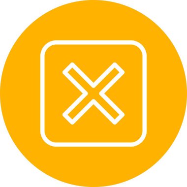 vektör İptal Edilen Simge Çizimi