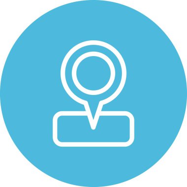 Vektör konumu simge illüstrasyonu