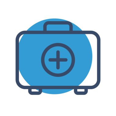  vektör Tıbbi çanta simgesi 