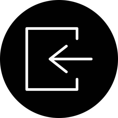  Vektör Oku sol simgesi 