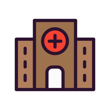 Vektör Hastanesi binası simgesi 