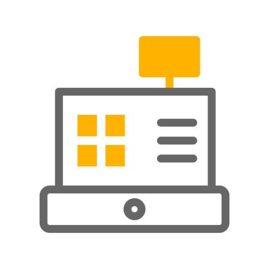  vektör Cashbox simgesi çizimi