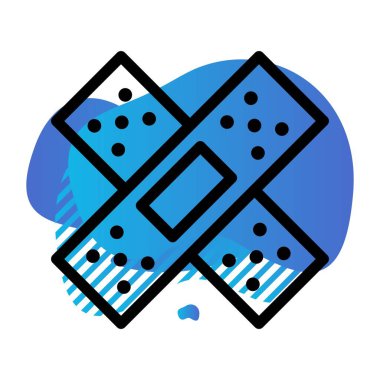  vektör bandajı simgesi