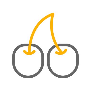 vektör kiraz simgesi sembolü