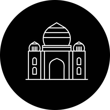  vektör Taj Mahal simgesi