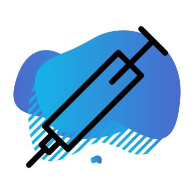 Vektör Enjeksiyon simgesi çizimi