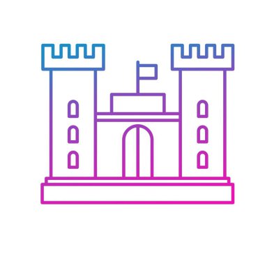 vektör Castle simgesi