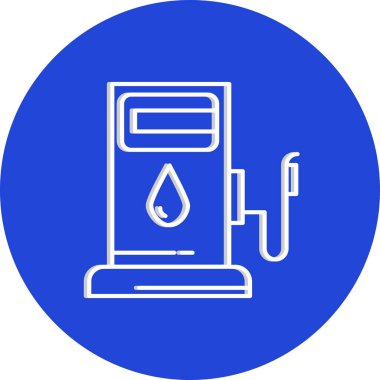 vektör Yakıt İstasyonu simgesi 