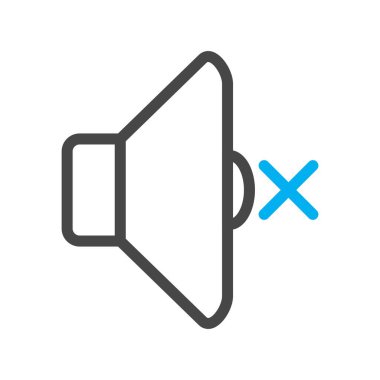 vektör Dilsiz simgesi