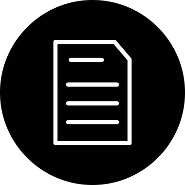 Vektör belgesi Simge illüstrasyonu