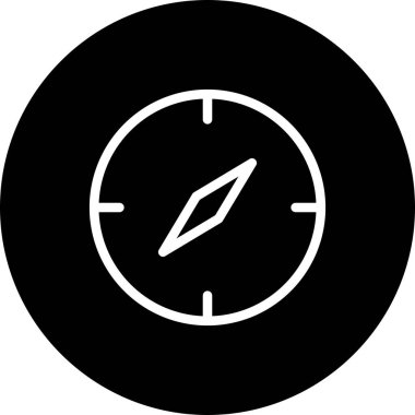 Vektör pusula simgesi simgesi