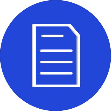 Vektör belgesi Simge illüstrasyonu