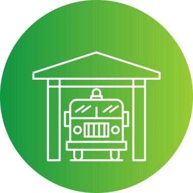 vektör Ateş İstasyonu simgesi 