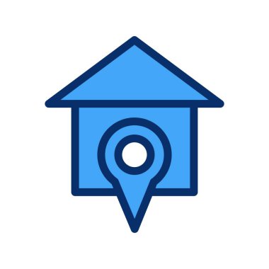 Vektör Ev konumu simgesi 