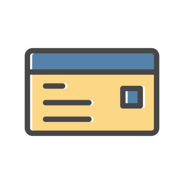 vektör kredi kartı simgesi 