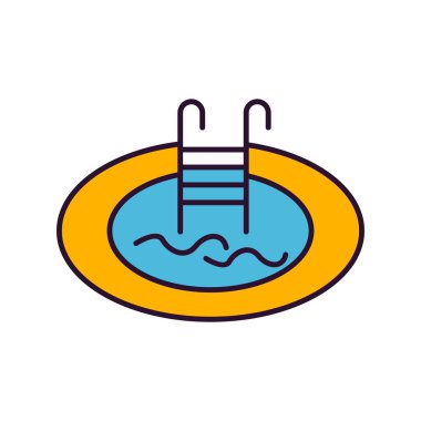 vektör Yüzme Havuzu simgesi 
