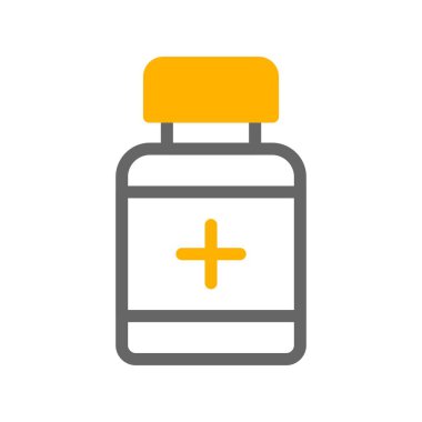 vektör Tıbbi şişe simgesi