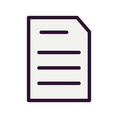 Vektör belgesi Simge illüstrasyonu