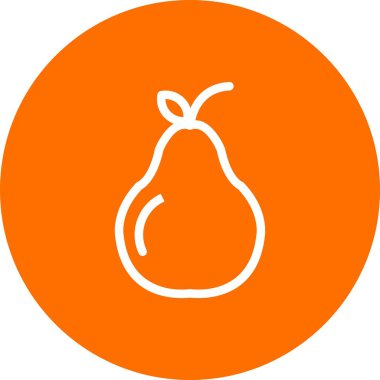 vektör armut simgesi