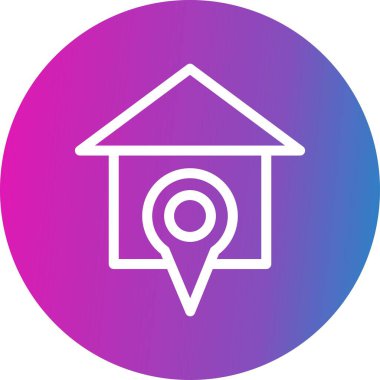 Vektör Ev konumu simgesi 