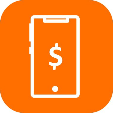 Vektör Mobil bankacılık simgesi 