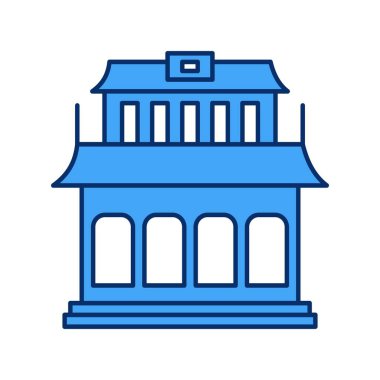 vektör Çin Tapınağı simgesi 