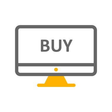  vektör çevrimiçi alışveriş simgesi 