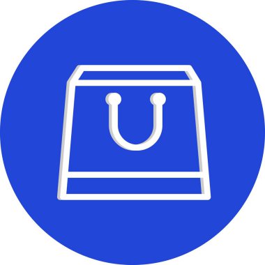 Vektör alışveriş torbası simgesi 