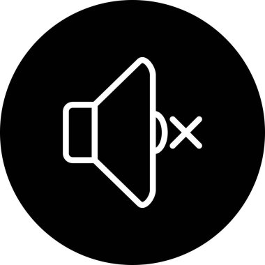 vektör Dilsiz simgesi