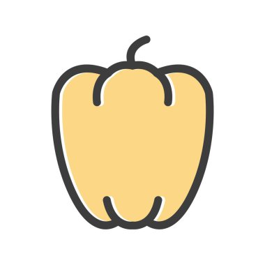 vektör kırmızı biber simgesi