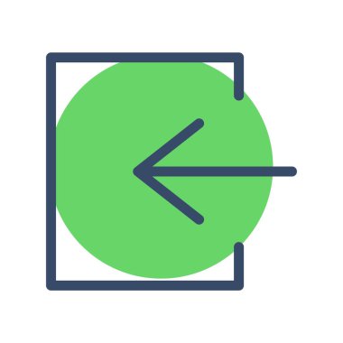  Vektör Oku sol simgesi 