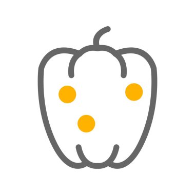 vektör kırmızı biber simgesi