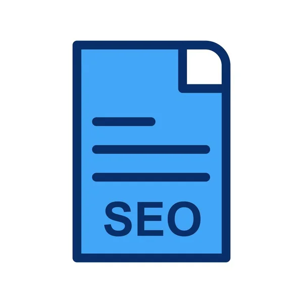 Vector Seo Bestand Pictogram — Stockvector