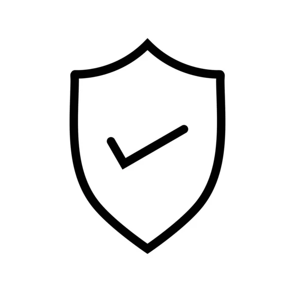 Vector Escudo Icono Símbolo — Vector de stock