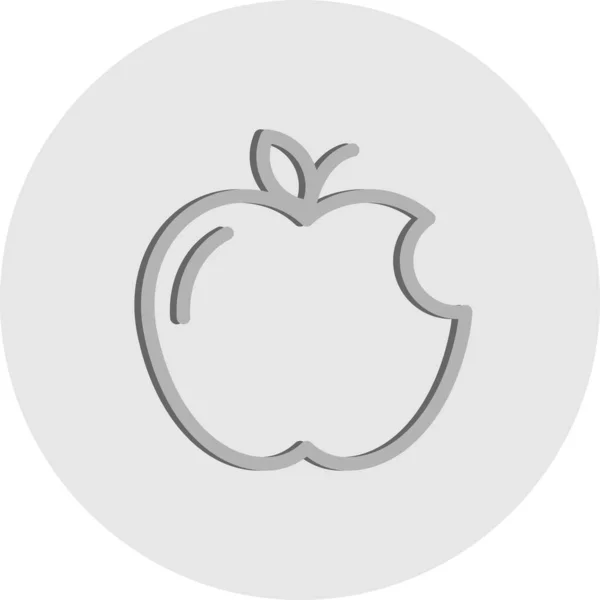 Vektor Apple Symbol Symbol — Stockvektor