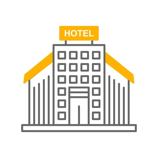 Vektor Hotel Ikon Symbol — Stock vektor