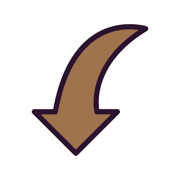 Символ Значка Векторная Кривая — стоковый вектор