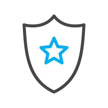 Beyaz arkaplanda vektör Kalkanı düz simgesi