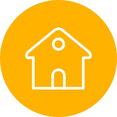 Ev simgesinin vektör illüstrasyonu