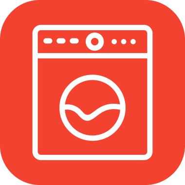 bir çamaşır simgesinin vektör illüstrasyonu