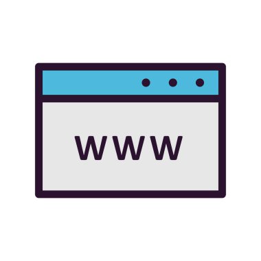  Beyaz arkaplanda vektör web düz simgesi